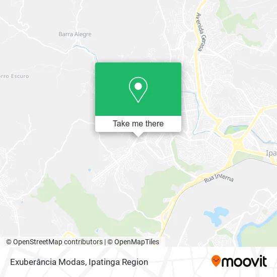 Exuberância Modas map