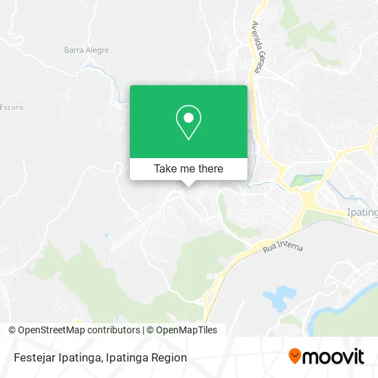 Festejar Ipatinga map