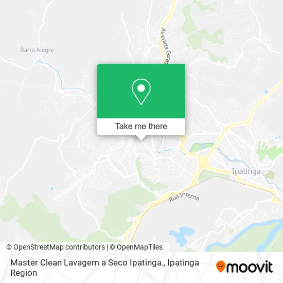 Master Clean Lavagem a Seco Ipatinga. map