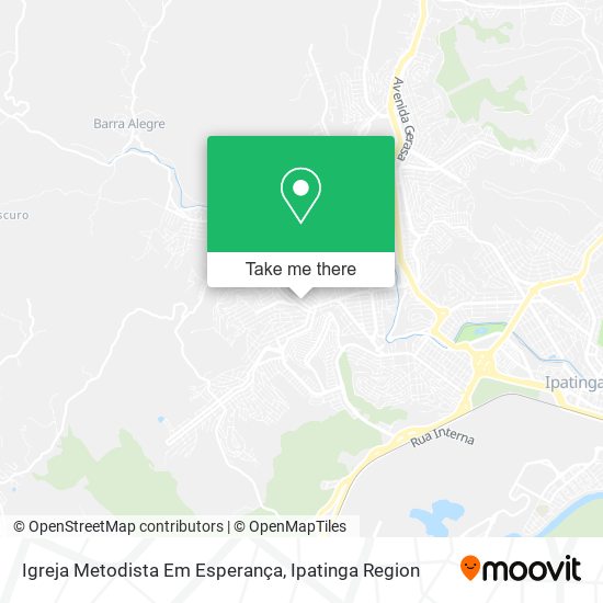 Igreja Metodista Em Esperança map