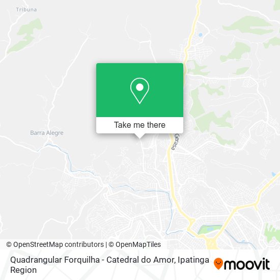 Quadrangular Forquilha - Catedral do Amor map