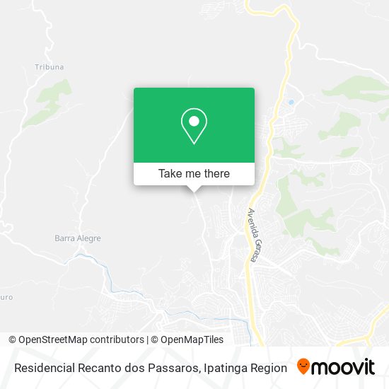 Residencial Recanto dos Passaros map