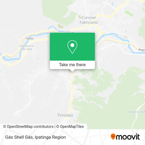 Gás Shell Gás map