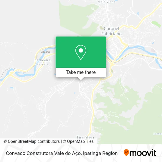 Convaco Construtora Vale do Aço map