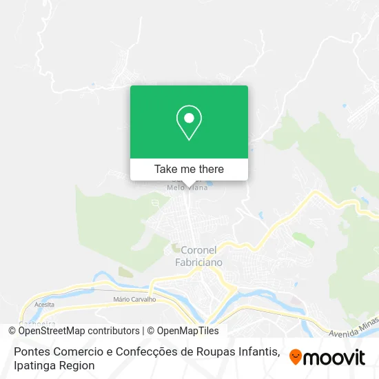 Pontes Comercio e Confecções de Roupas Infantis map
