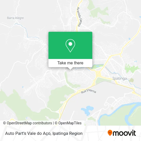 Auto Part's Vale do Aço map