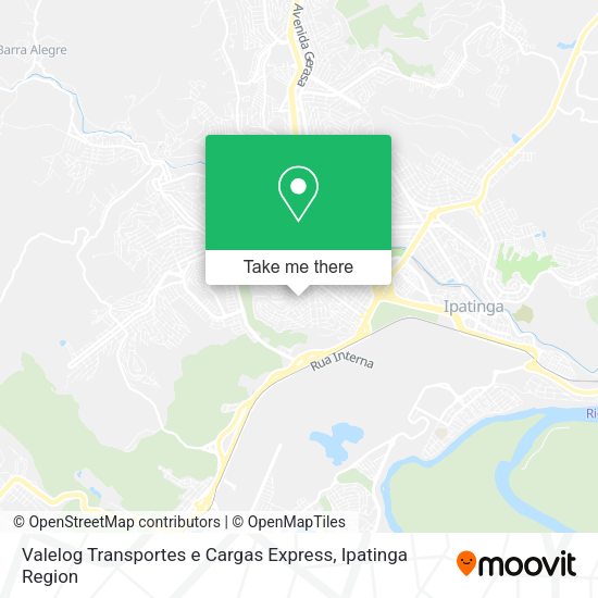 Valelog Transportes e Cargas Express map