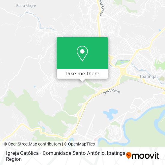 Igreja Católica - Comunidade Santo Antônio map