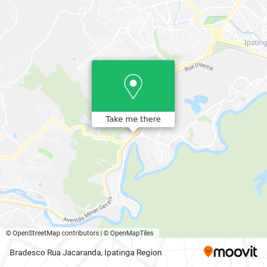Bradesco Rua Jacaranda map
