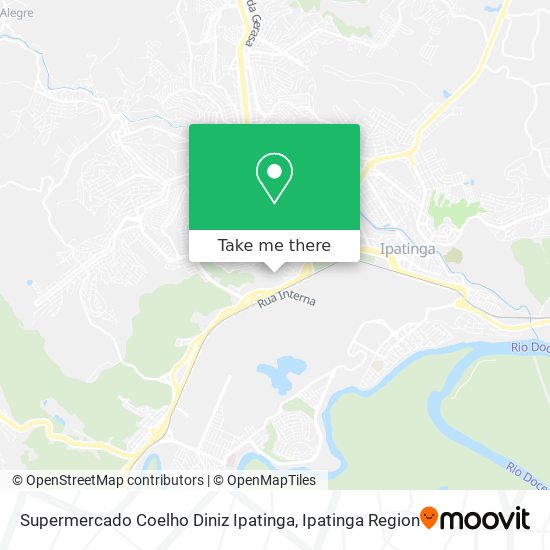 Supermercado Coelho Diniz Ipatinga map