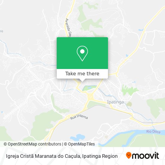 Mapa Igreja Cristã Maranata do Caçula