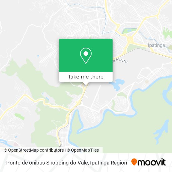Ponto de ônibus Shopping do Vale map