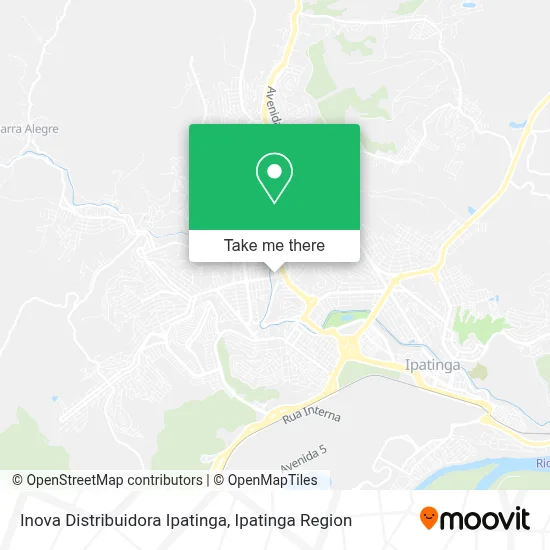 Inova Distribuidora Ipatinga map