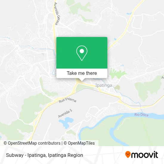 Subway - Ipatinga map