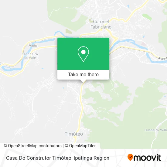 Casa Do Construtor Timóteo map