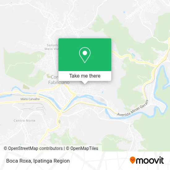 Boca Roxa map