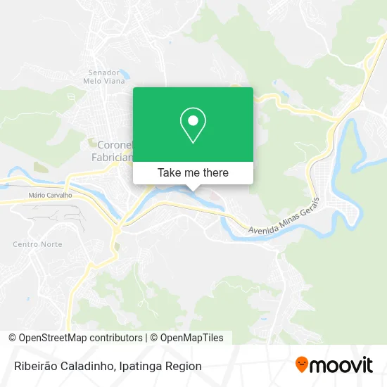 Ribeirão Caladinho map