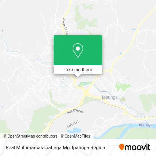 Real Multimarcas Ipatinga Mg map