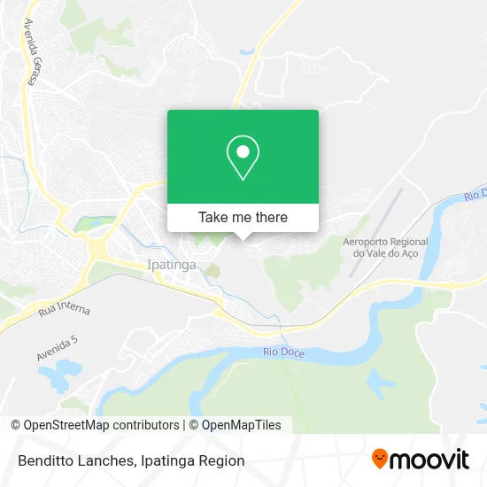 Benditto Lanches map