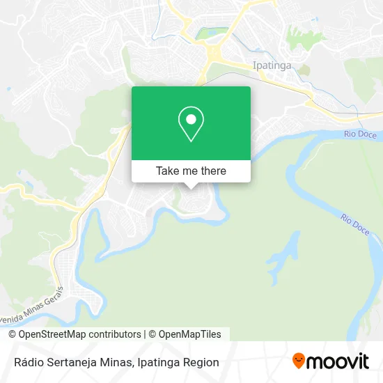 Rádio Sertaneja Minas map