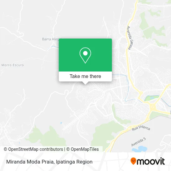 Miranda Moda Praia map