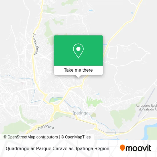 Quadrangular Parque Caravelas map