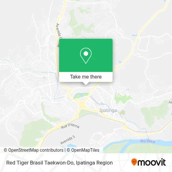 Red Tiger Brasil Taekwon-Do map