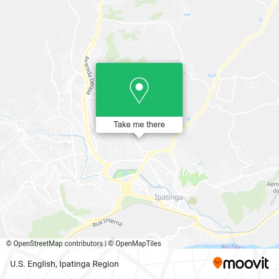 U.S. English map