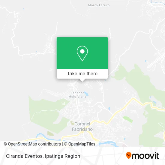 Ciranda Eventos map