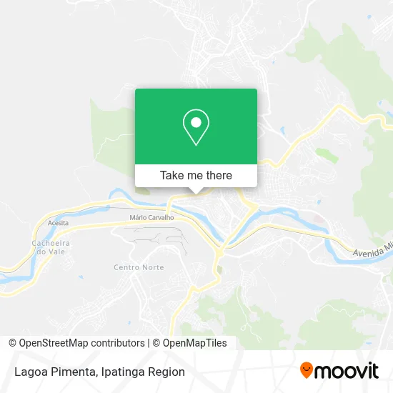 Lagoa Pimenta map