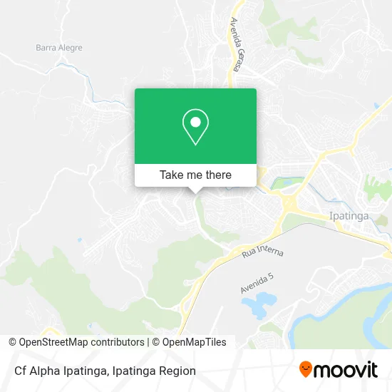 Cf Alpha Ipatinga map