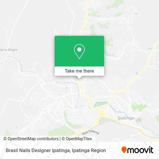 Brasil Nails Designer Ipatinga map