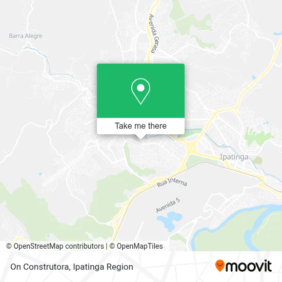 On Construtora map