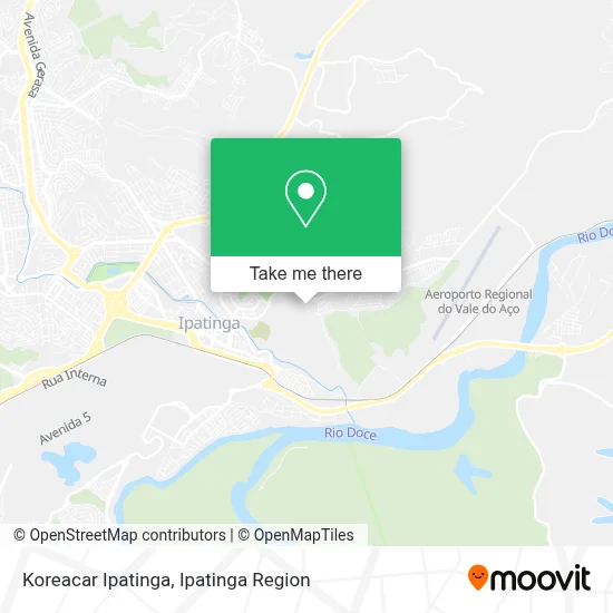 Koreacar Ipatinga map