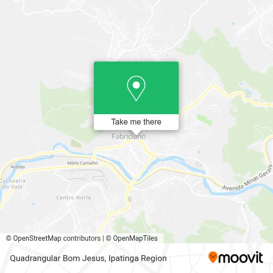 Quadrangular Bom Jesus map