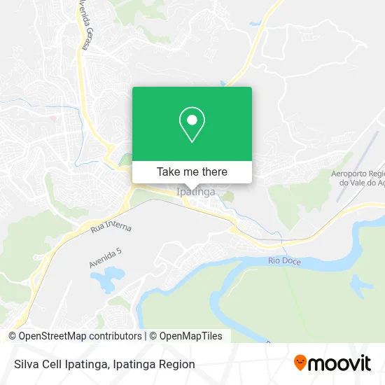 Silva Cell Ipatinga map