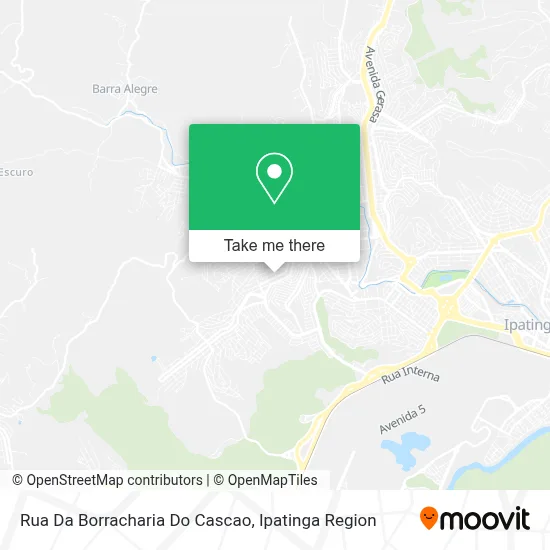 Rua Da Borracharia Do Cascao map