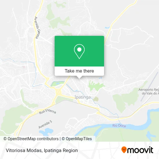 Vitoriosa Modas map
