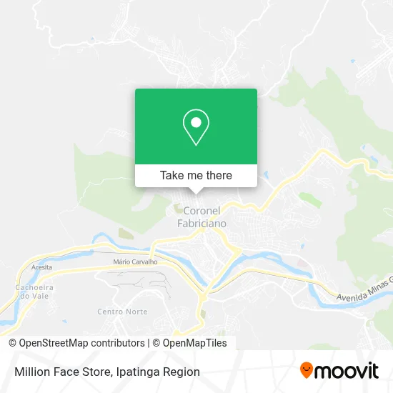 Million Face Store map