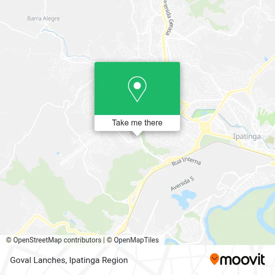 Goval Lanches map