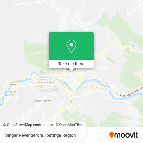 Singer Revenderora map