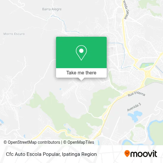 Cfc Auto Escola Popular map