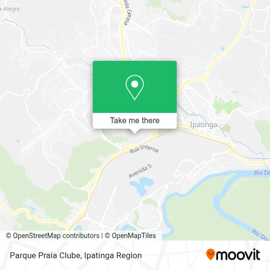 Parque Praia Clube map
