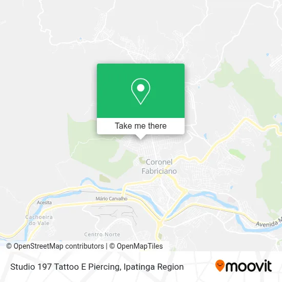 Studio 197 Tattoo E Piercing map
