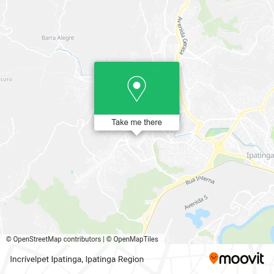 Incrívelpet Ipatinga map