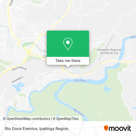 Rio Doce Eventos map