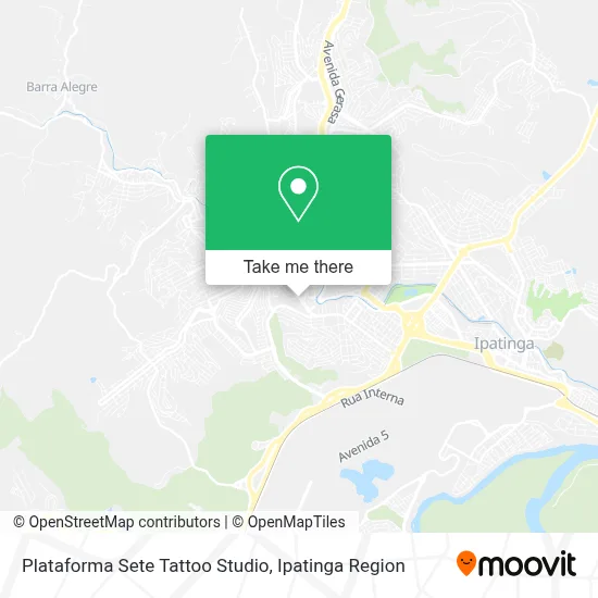 Plataforma Sete Tattoo Studio map