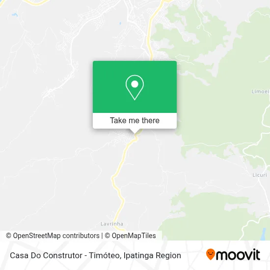 Casa Do Construtor - Timóteo map