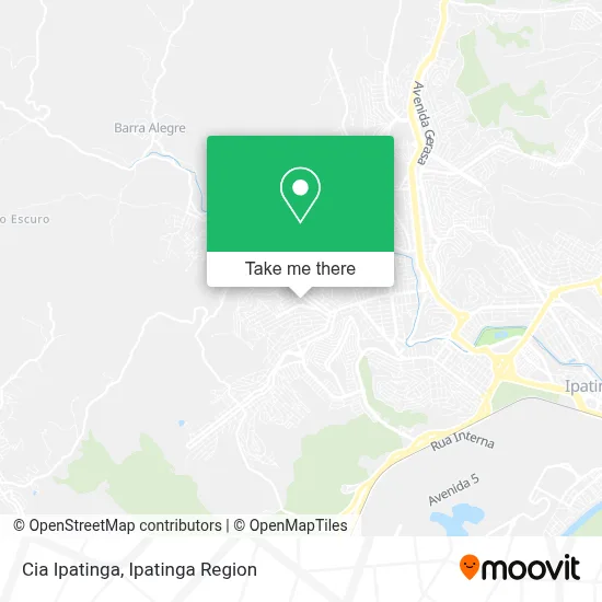 Cia Ipatinga map
