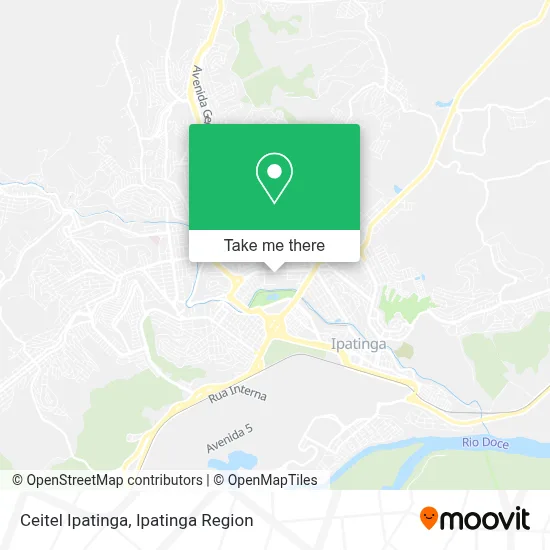 Ceitel Ipatinga map
